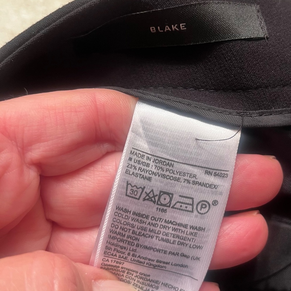 Banana Republic black "Blake" style pants-NWT-size 2-30" waist - Picture 8 of 9